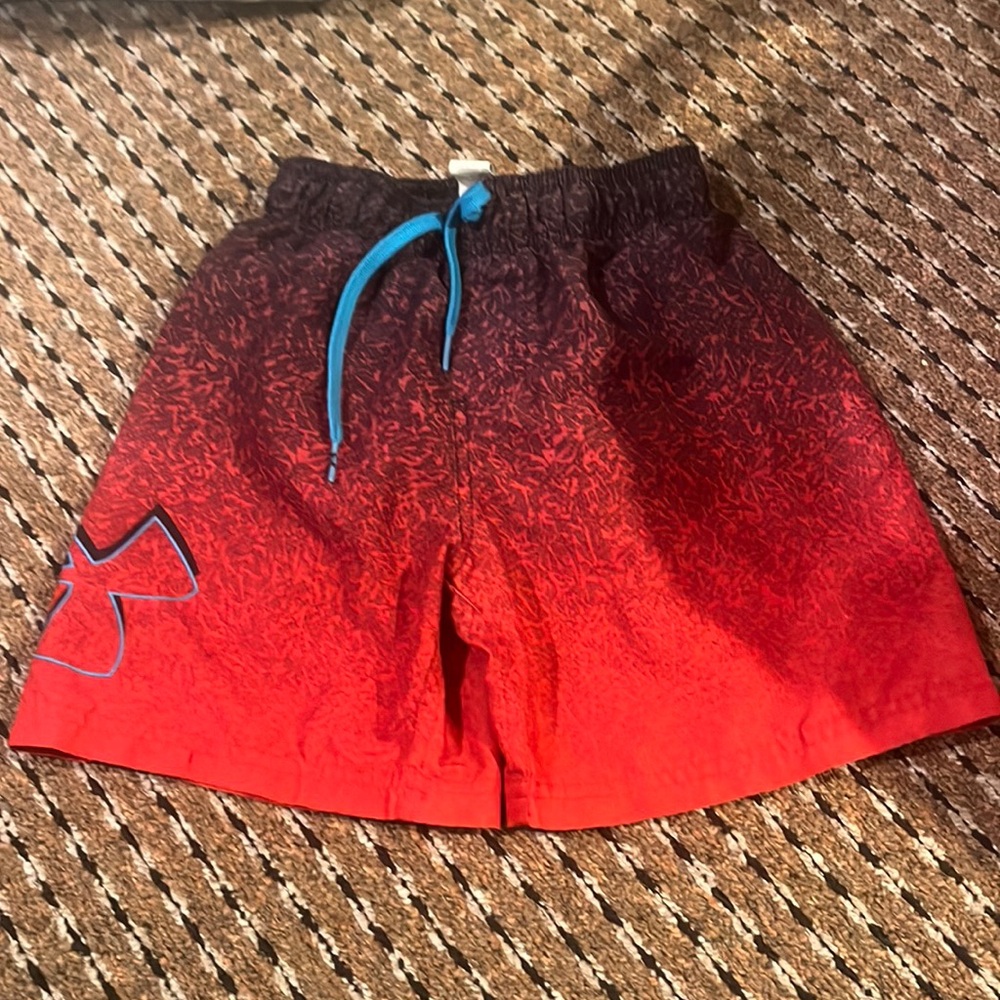 Boys under armor bathing suit size small